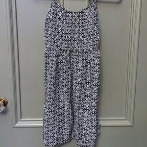 XS Petite Old Navy Black strappy Floral Dress